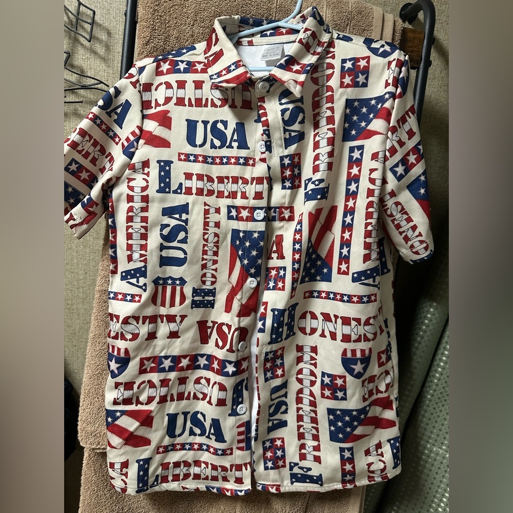 Patriotic button down